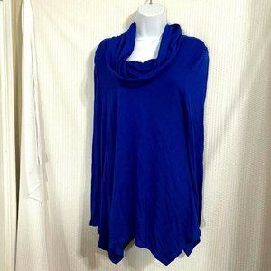 Introspect Maternity Blue Cowl Neck Long Sleeve‎ Bl
